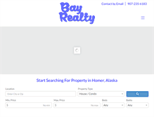 Tablet Screenshot of bayrealtyalaska.com